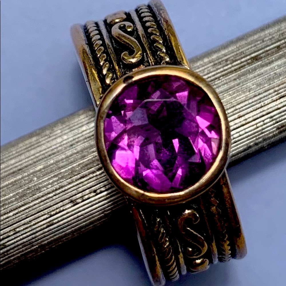 Bella Flor Sterling Amethyst Ring